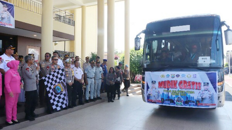 Sambut Lebaran, Polda Sulut Gelar Mudik Gratis bagi Warga