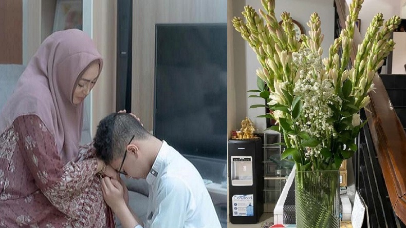 Tradisi Lebaran di Bandung, Seikat Bunga Sedap Malam Hiasi Ruang Tamu