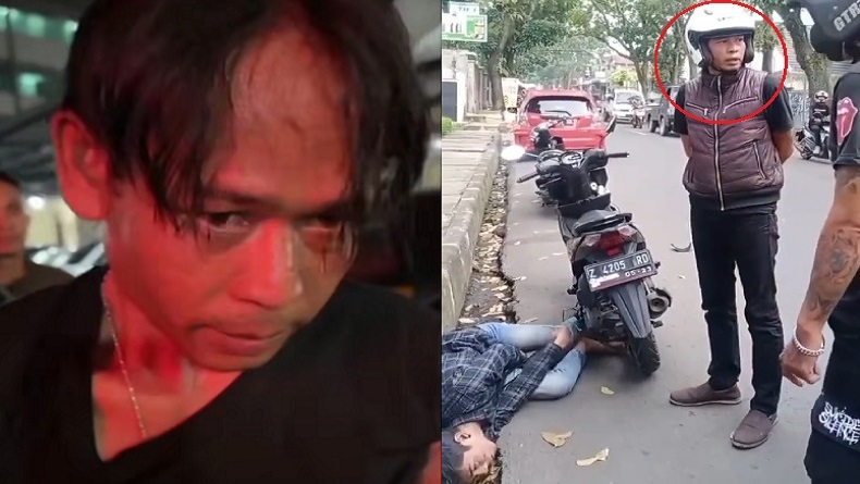 Pria yang Aniaya Pengendara Motor Cimahi sampai Kejang Ditangkap di Cianjur