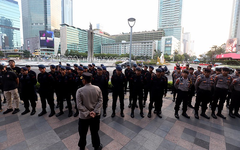Apel Pengamanan Malam Takbiran di Kawasan Bundaran HI - Bagian 1