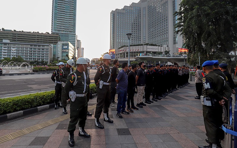 Apel Pengamanan Malam Takbiran di Kawasan Bundaran HI - Bagian 3