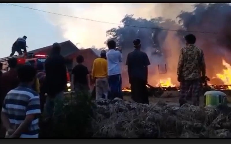 Kebakaran di Blora, 4 Rumah Hangus dan 2 Ekor Sapi Terpanggang 