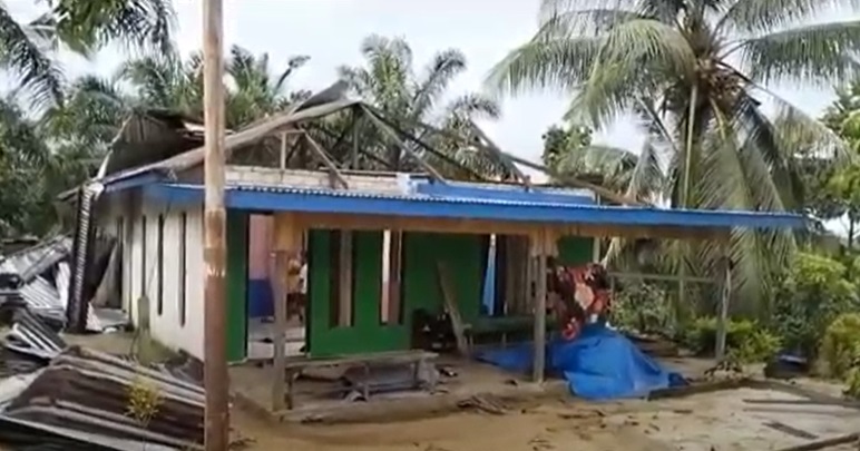 15 Rumah dan 1 Fasilitas Umum di Nunukan Rusak Diterjang Puting Beliung