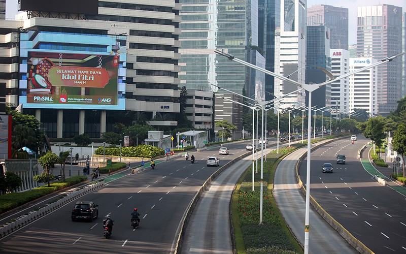 Jalan Protokol Jakarta Lengang pada Hari Raya Idul Fitri 1444 H - Bagian 2