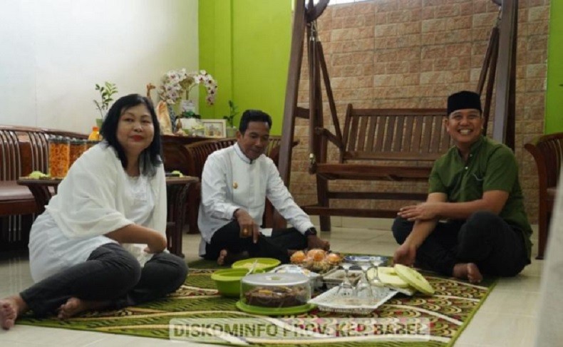 Momen Lebaran, Pj Gubernur Babel Sambangi Rektor UBB