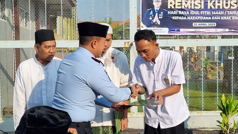 Berkah Idul Fitri, 397 Napi Lapas Indramayu Diganjar Remisi, 2 Orang Bebas