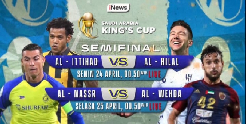 Cristiano Ronaldo Beraksi Di Semifinal Kings Cup 2023 Al Nassr Vs Al