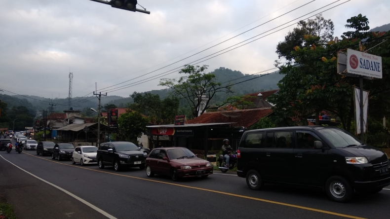Hari Kedua Lebaran, Jalur Gentong Didominasi Kendaraan Arah Jawa Tengah