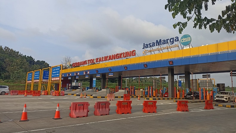Lalu Lintas di Gerbang Tol Kalikangkung Selasa Sore Terpantau Lancar