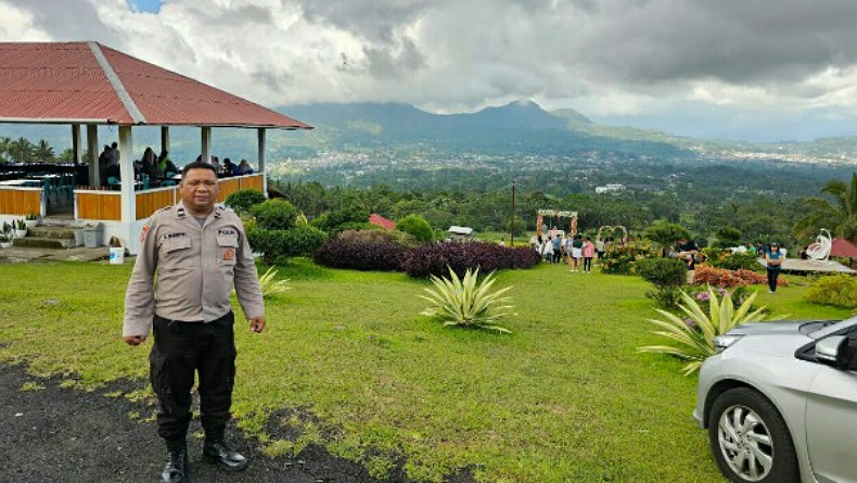 Polisi Gelar Pengamanan di Lokasi Objek Wisata Kota Tomohon