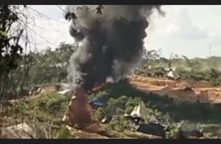 Duh! Terjadi Lagi, Sumur Minyak Ilegal Meledak dan Terbakar di Musi Banyuasin