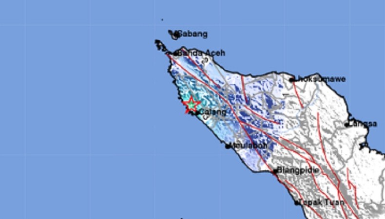 Gempa Bumi M 4,7 Guncang Aceh, Pusat Getaran di Darat Kedalaman 61 Km