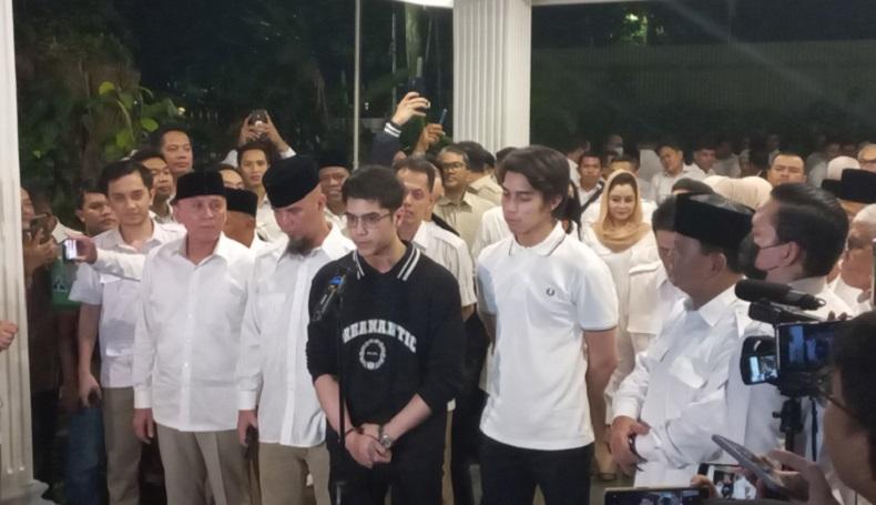 Prabowo Subianto Umumkan Al, El dan Iwam Bule Gabung Partai Gerindra