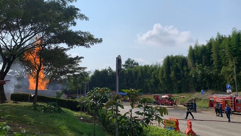 Ini Penjelasan Badan Geologi soal Semburan Api di Rest Area Km 86 B Tol Cipali Subang