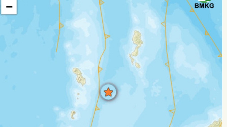 Gempa Hari Ini M 3,9 Guncang Tahuna Sulawesi Utara