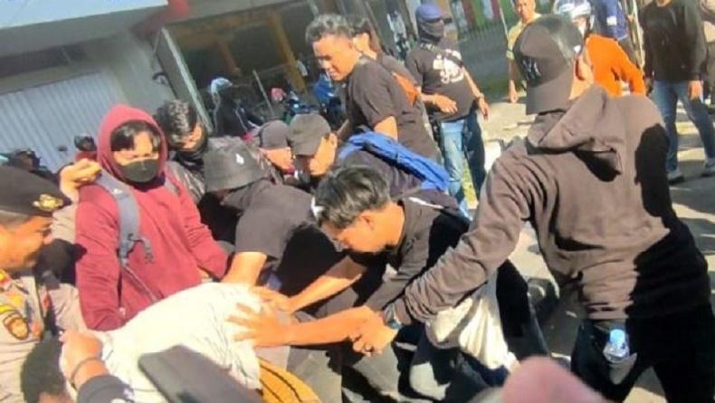 Demo Hari Buruh di Makassar, 5 Orang Diduga Provokator Diamankan Polisi