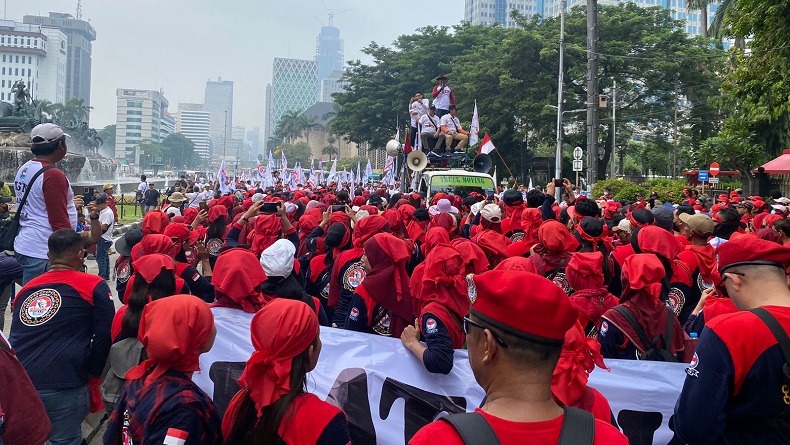 May Day 2023, Ribuan Buruh Jabar ke Jakarta Tuntut Pemerintah Cabut Perppu Cipta Kerja
