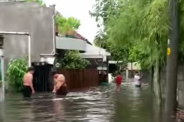   61 Keluarga di Sewon dan Pleret Terdampak Genangan Air akibat Hujan Lebat Senin Siang 