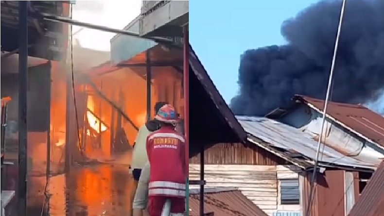 title Kebakaran Hari Ini di Banjarmasin Hanguskan 26 Rumah, Pemadam Kesulitan Dapatkan Air Kebakaran Hari Ini di Banjarmasin Hanguskan 26 Rumah, Pemadam Kesulitan Dapatkan Air