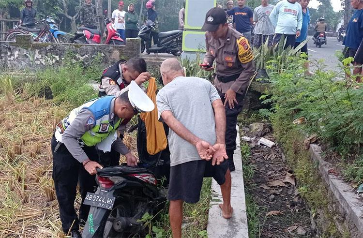 Motor Nyungsep di Sawah Pelajar Kulonprogo Tewas 