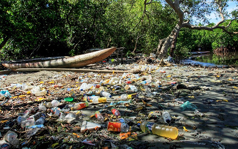 Duh, Teluk Youtefa Jayapura Penuh Sampah Plastik - Bagian 2
