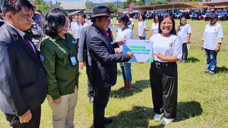 Pemkab Minahasa Tenggara Lindungi 27.000 Pekerja Rentan, Meninggal Dapat Santunan Rp42 Juta