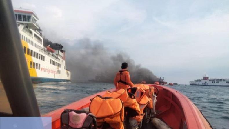 KMP Royce 1 Terbakar, Basarnas Banten Pastikan 456 Penumpang Selamat