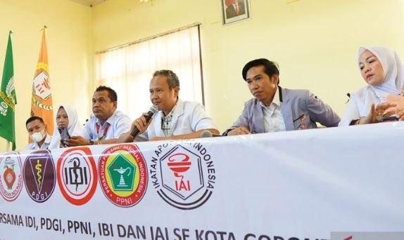 5 Organisasi Tenaga Medis di Gorontalo Gelar Aksi Damai Tolak RUU Kesehatan
