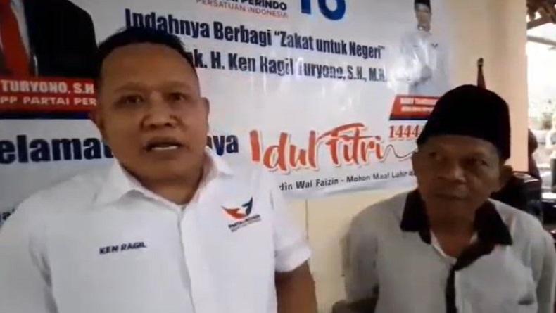 Bagikan Zakat Fitrah di Purbalingga, Ini Motivasi Bacaleg Partai Perindo Ken Ragil Turyono