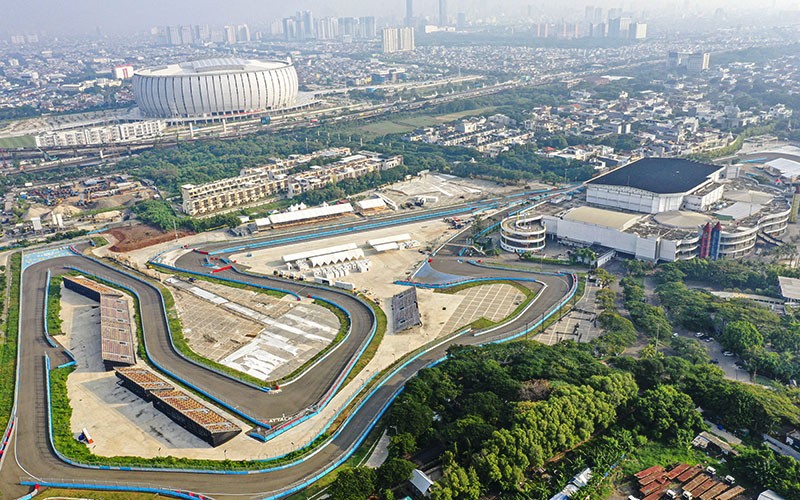 Suasana Sirkuit Formula E Jelang Seri Jakarta 2023 - Bagian 2