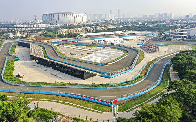 Suasana Sirkuit Formula E Jelang Seri Jakarta 2023 - Bagian 1