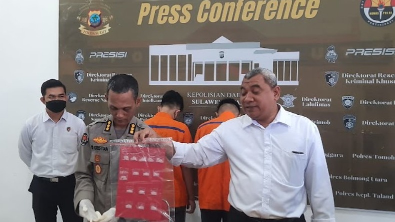 2 Tersangka Pengedar Narkotika di Minahasa Selatan Terancam 20 Tahun Penjara 