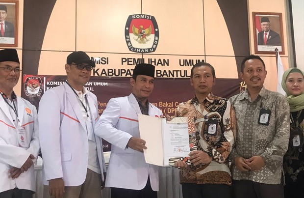 Jadi Parpol Pertama Daftarkan ke KPU, PKS Bantul Usung Bacaleg Milenial 