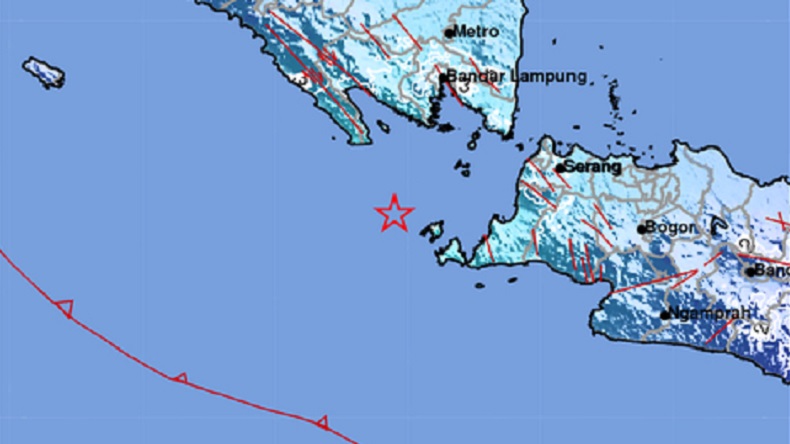 Gempa Hari Ini Guncang Sumur Banten M 4,3, Berpusat di Laut Kedalaman 14 Km