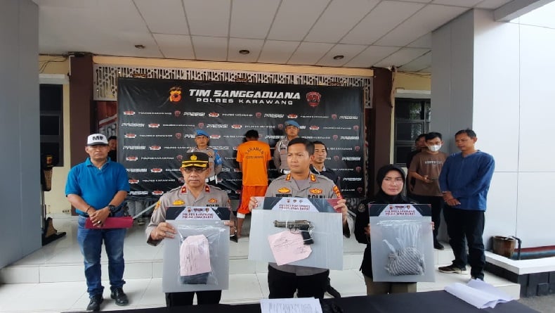 Pria yang Palak Pedagang di Rengasdengklok Karawang Roboh Ditembak Polisi
