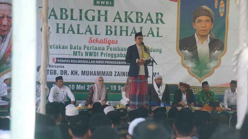 TGB Paparkan 3 Asas Pendidikan Berkualitas Ponpes saat Tabligh Akbar di Lotim