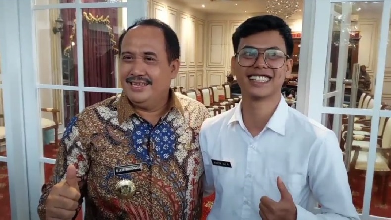 Bertemu Bupati Pangandaran, Husein Tetap Ingin Jadi Guru ASN