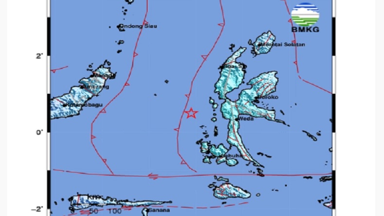 Gempa Terkini Magnitudo 5,9 Guncang Ternate Maluku Utara, Getaran Terasa hingga Manado