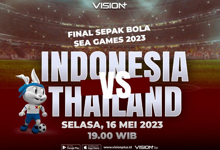 Indonesia Vs Thailand Final SEA Games 2023 Sepak Bola, Live di Vision+