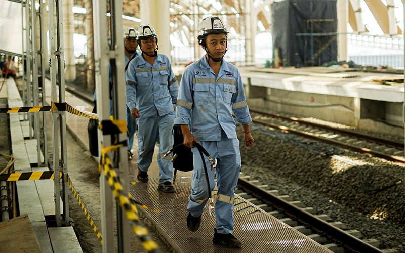 Progres Pembangunan Stasiun Kereta Cepat di Halim Sudah Mencapai 90,86 persen - Bagian 4