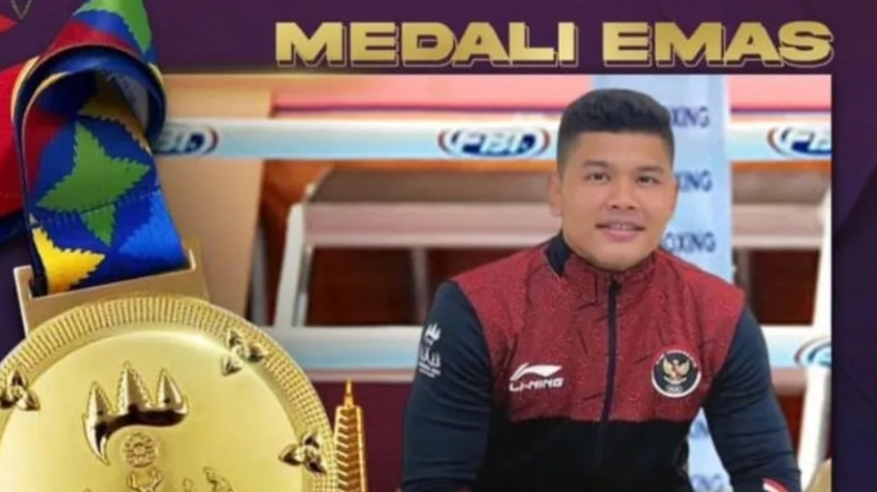 Bikin Bangga! Personel Polda Sumbar Sabet Medali Emas SEA Games Kamboja Cabor Gulat