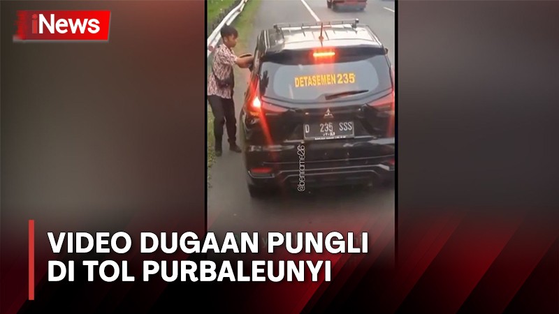 Heboh Video Pungli Mobil Detasemen 235 kepada Pengemudi Bus di Tol Purbaleunyi