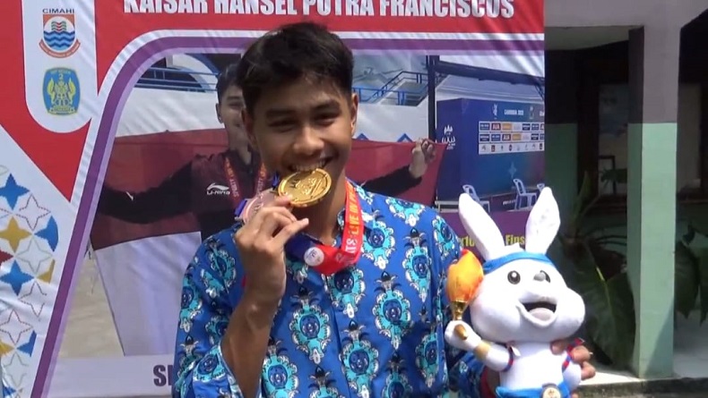 Keren, Pelajar SMPN 2 Cimahi Raih Medali Emas di SEA Games 2023