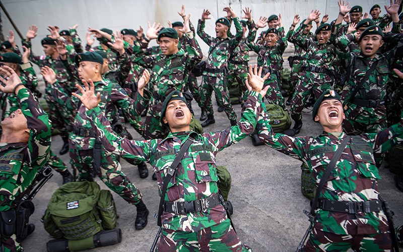 Penyambutan 400 Prajurit TNI usai Betugas 14 Bulan Jaga Perbatasan RI - Bagian 3