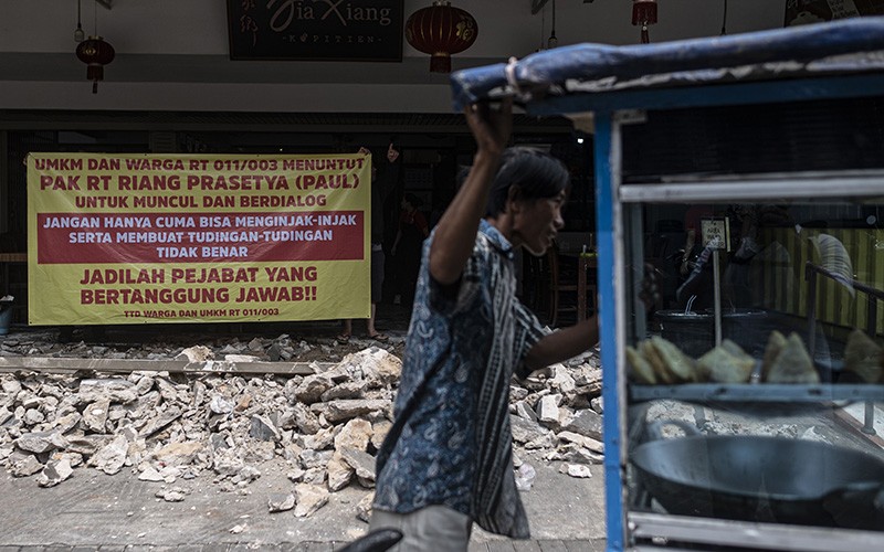 Viral Ruko-Ruko Serobot Bahu Jalan di Jakarta Utara Kini Dibongkar Paksa - Bagian 3