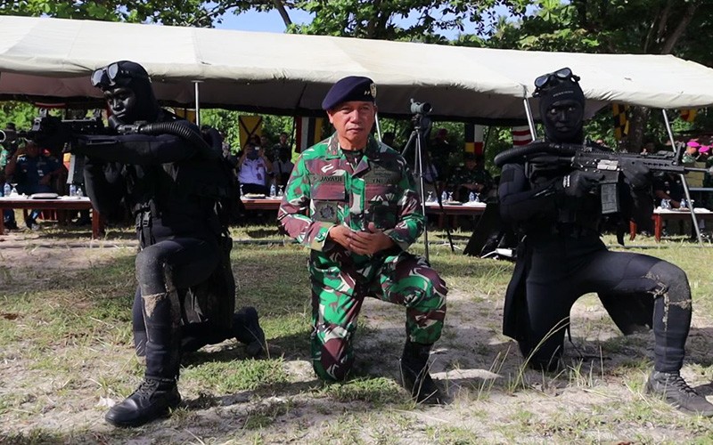 TNI AL Latihan Tempur Libatkan 4 KRI Terbaik dan Meriam Howitzer Pertahanan Pantai - Bagian 6
