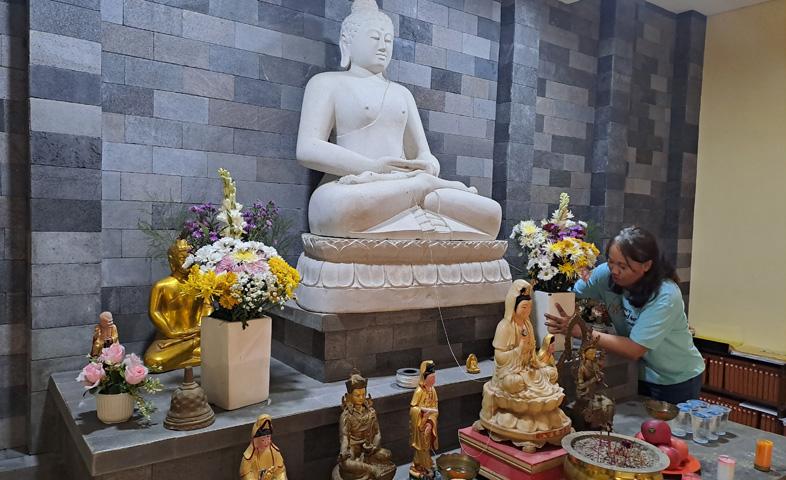 Mengintip Persiapan Warga Pakintelan Gunungpati Sambut Rombongan Biksu Thudong 