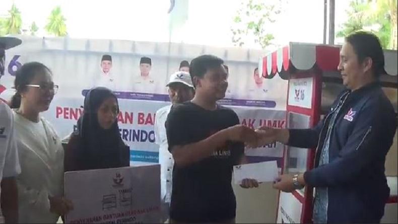 Pedagang Bakso di Parigi Moutong Senang Dapat Gerobak Gratis: Terima Kasih Partai Perindo