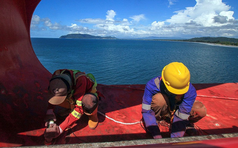 Perawatan Jembatan Merah Youtefa Jayapura - Bagian 2