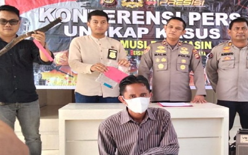 Bakar Lahan Sawit, Mantan Kades di Muba Ditangkap Polisi